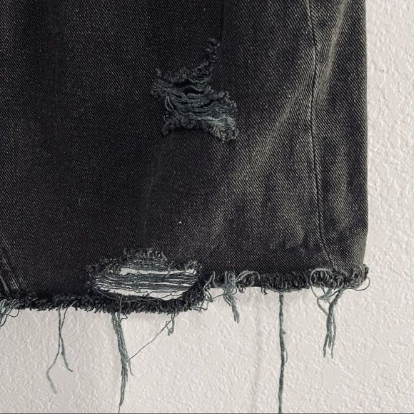 EUC Pacsun Distressed Black Jean Skirt - Picture 14 of 16
